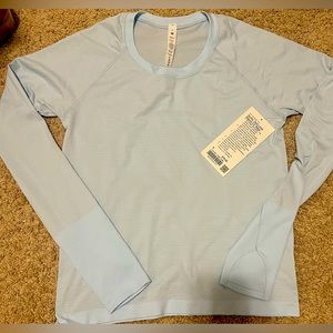 NWT LULU SWIFTLY TECH LS 2.0 race shirt sz 8